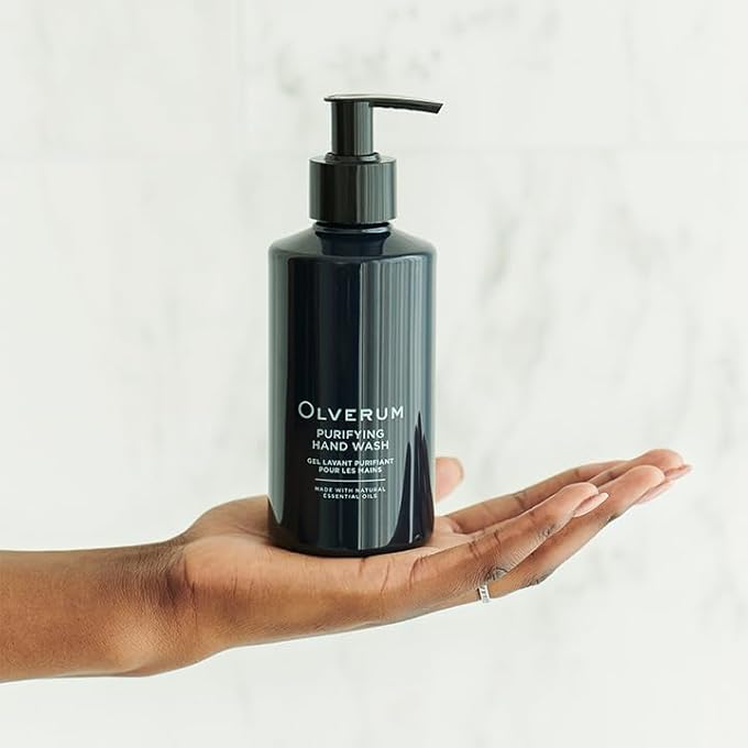 OLVERUM GENTLY CLEANSING & PURIFYING LIQUID HAND WASH. A SULPHATE FREE DENSELY LATHERING CLEANSER. SUITABLE FOR ALL SKIN TYPES, 250ML - Image 3